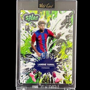Lamine Yamal RC 2025 Wild Card Splat Green Shimmer | Rookie Card | 8/10
